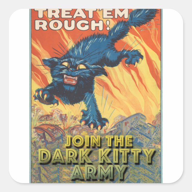 Sticker Carré Rejoignez l'autocollant DKA (Devant)