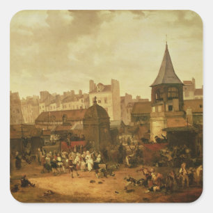 Sticker Carré Réjouissance chez Les Halles