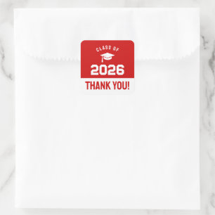Sticker Carré Remerciements de la promotion 2026 de la classe mi