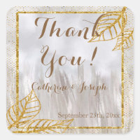 Remerciements Mariage châtaignes d'or d'automne