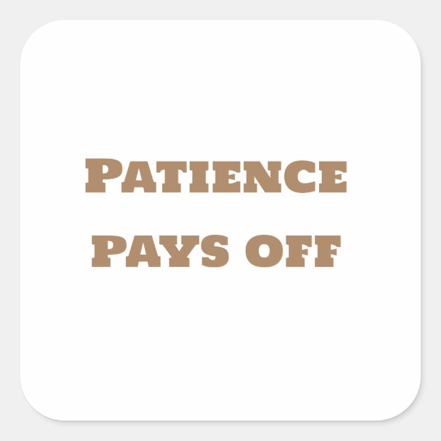 Sticker Carré Remise de l'autocollant (Devant)