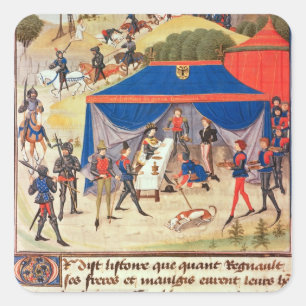 Sticker Carré Renaud de Montauban et Charlemagne