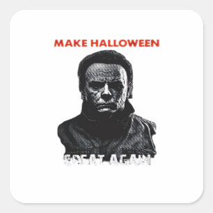 Sticker Carré Rendre la grandeur d'Halloween - Horreur effrayant