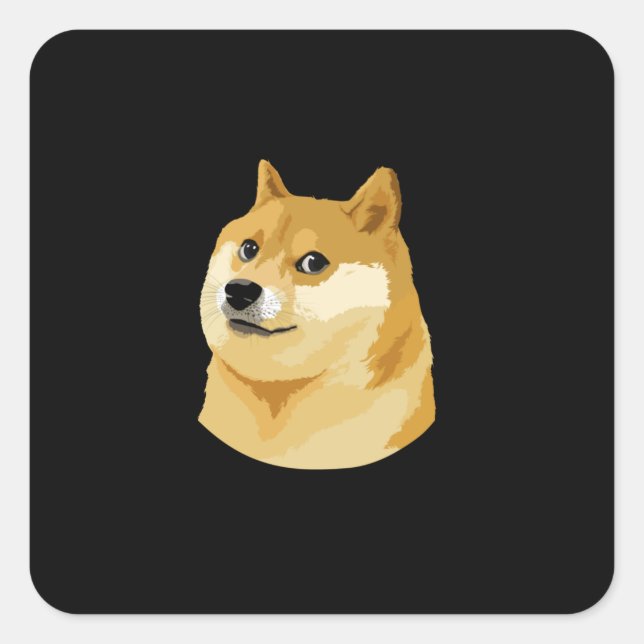 Sticker Carré Rendre WOW à l'Amérique - Dogecoin doge tee (Devant)