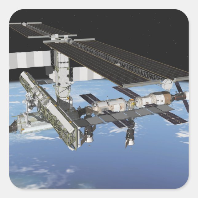 Sticker Carré Rendu de l'artiste (Devant)