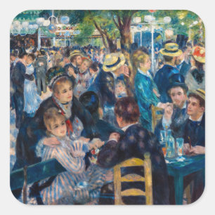 Sticker Carré Renoir - Bal du moulin de la Galette