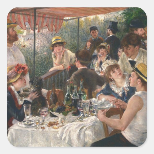 Sticker Carré Renoir French Luncheon Booking Party (Devant)