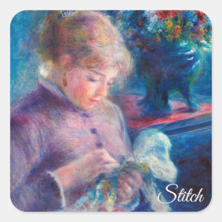 Sticker Carré Renoir Stitch