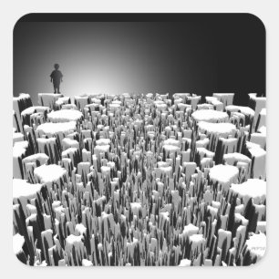 Sticker Carré Rentrer à la maison