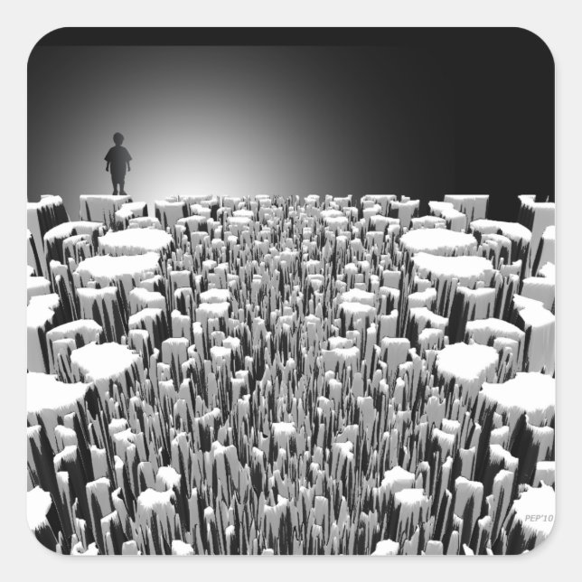 Sticker Carré Rentrer à la maison (Devant)