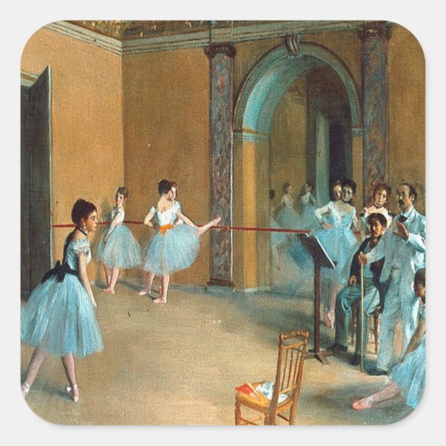 Sticker Carré Répétition sur la Foyer de l'Opéra La Rue (Devant)