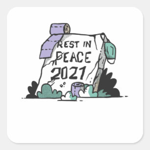 Sticker Carré Repose en paix 2021