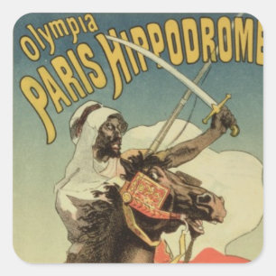 Sticker Carré Reproduction d'une publicité par affichage un