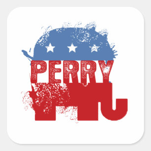 STICKER CARRÉ REPUBLICAN PERRY