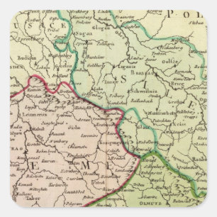 Sticker Carré République tchèque et Pologne