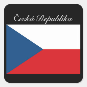 Sticker Carré République tchèque vlajka