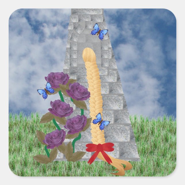 Sticker Carré Repunzel Repunzel (Devant)