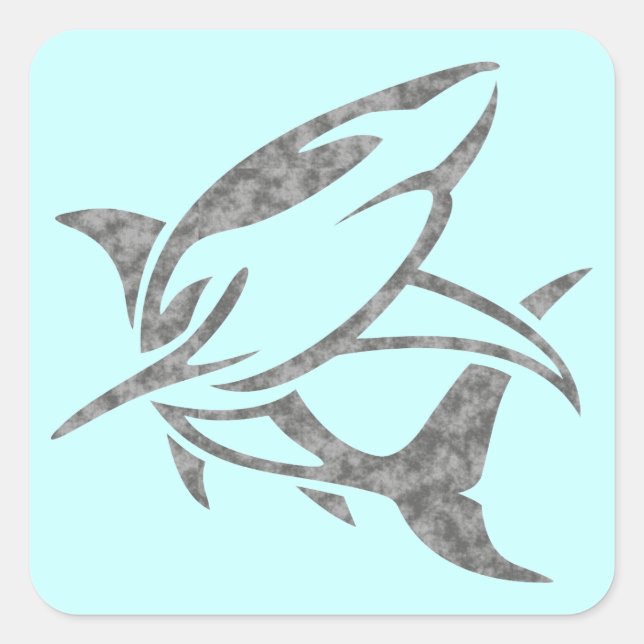 Sticker Carré Requin (Devant)