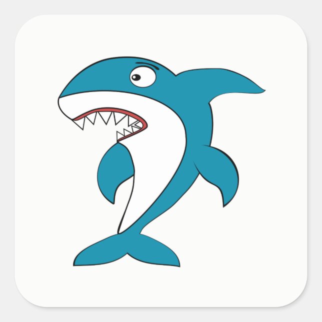 Sticker Carré Requin (Devant)