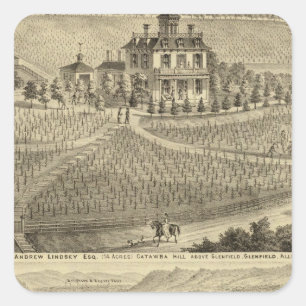 Sticker Carré Résidence d'Andrew Lindsey Glenfield