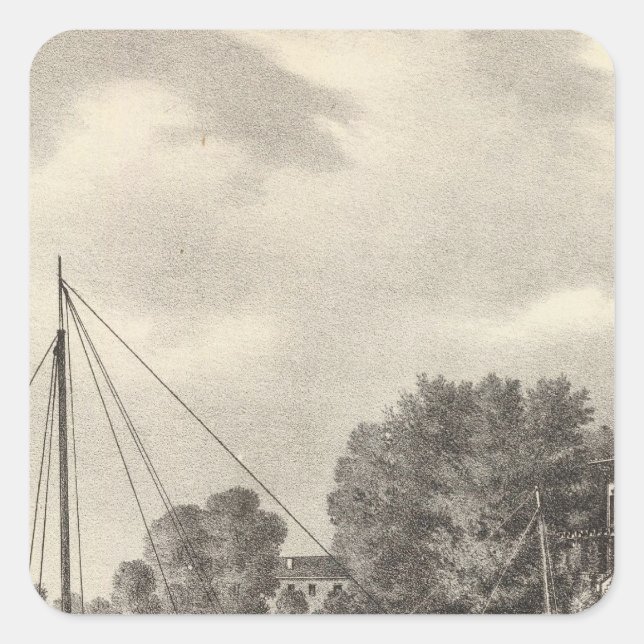 Sticker Carré Résidence de Joseph Francis, Tom's River, NJ (Devant)