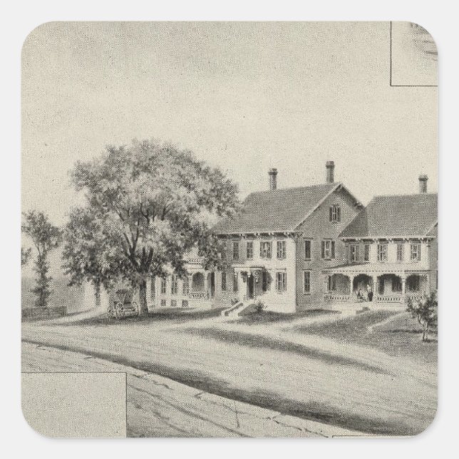 Sticker Carré Résidence SH Dow (Devant)