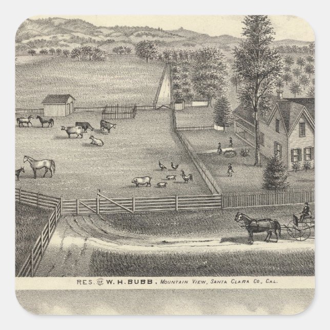 Sticker Carré Résidences Bubb (Devant)