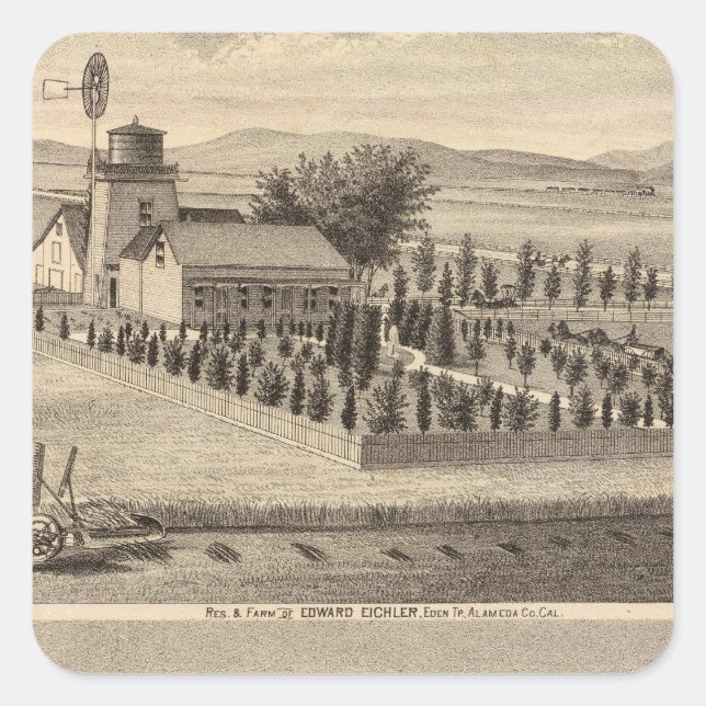 Sticker Carré Résidences Eichler, Meyer (Devant)