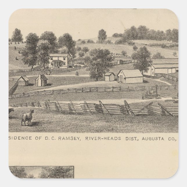 Sticker Carré Résidences Ramsey, Williams (Devant)