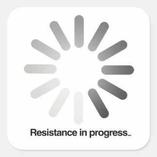 Sticker Carré Résistance en cours