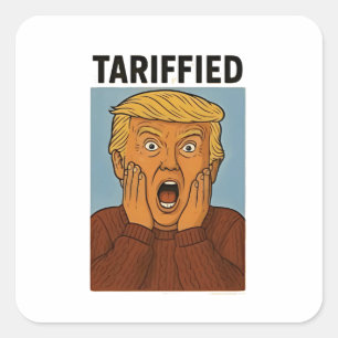 Sticker Carré Résistance Tarrifiée Je Me Trouve Avec Des Pingoui