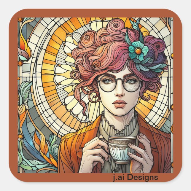 Sticker Carré Résoudre (Devant)