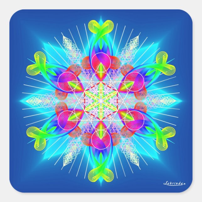 Sticker Carré Respirer, Respirer (Devant)