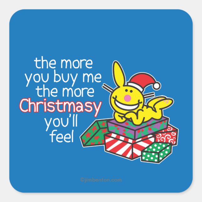 Sticker Carré Ressentez Christmasy (Devant)