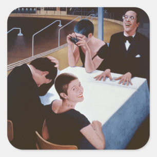 Sticker Carré Résultat instantané 1980