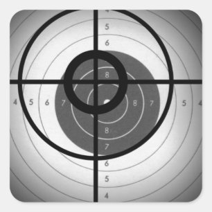 Sticker Carré Réticule de portée