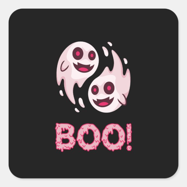 Sticker Carré Retour à l'école avec des fournitures amusantes po (Devant)