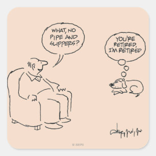 Sticker Carré Retraité