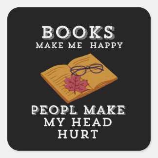 Sticker Carré Retraite de lecture d'automne