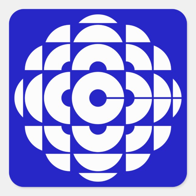 Sticker Carré Rétro 1986-1992 - Blanc (Devant)