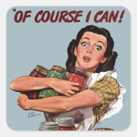 Rétro Femme Caterer Cuisiner Oui Je Peux!