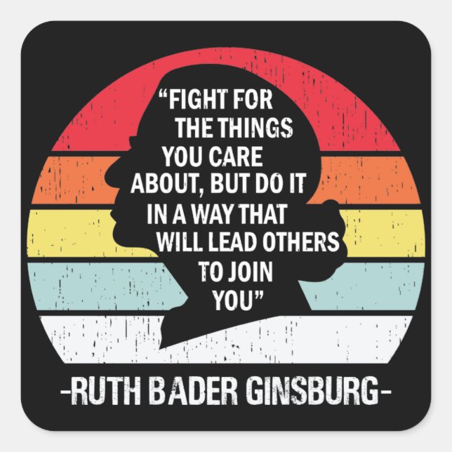 Sticker Carré Retro Fight pour les choses qui vous intéressent (Devant)