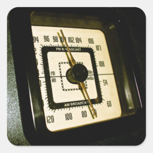 Sticker Carré Rétros par radio composent l'autocollant 02