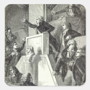 Sticker Carré Réunion de l'Assemblée nationale, 1791