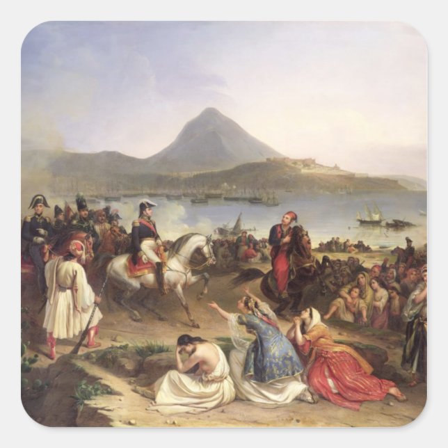 Sticker Carré Réunion Entre Le Général Nicolas Joseph Maison (Devant)