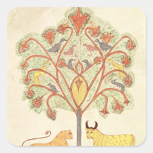 Sticker Carré Rêve de Nebucadnetsar de la 'Bible (Devant)