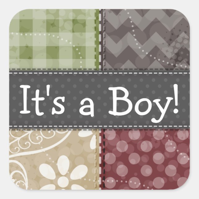 Sticker Carré Revêtement de sol marron, Brown, bronzé et vert (Devant)