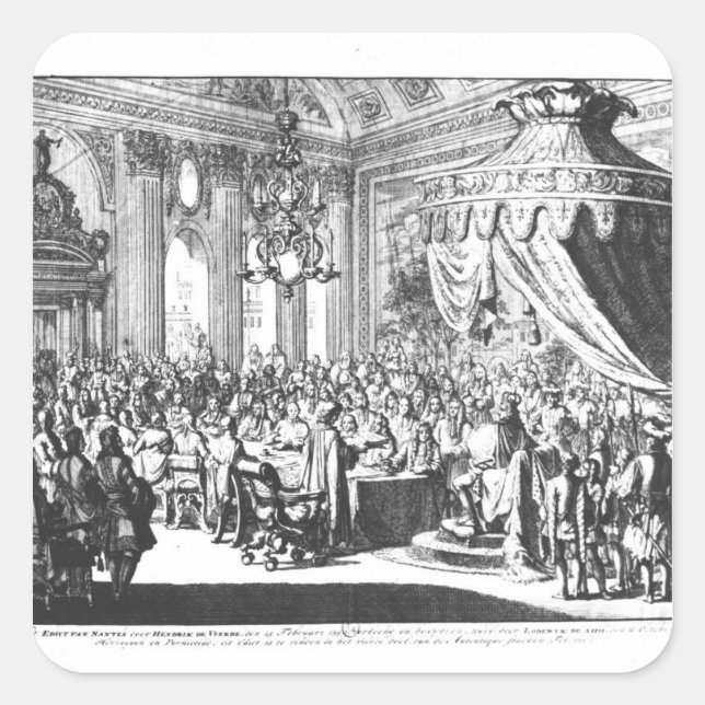 Sticker Carré Révocation de l'édit de Nantes (Devant)