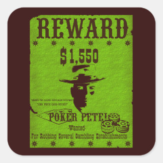 Sticker Carré Reward Poker Pete