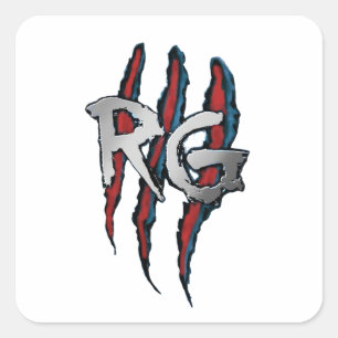 Sticker Carré RG Logo Clear